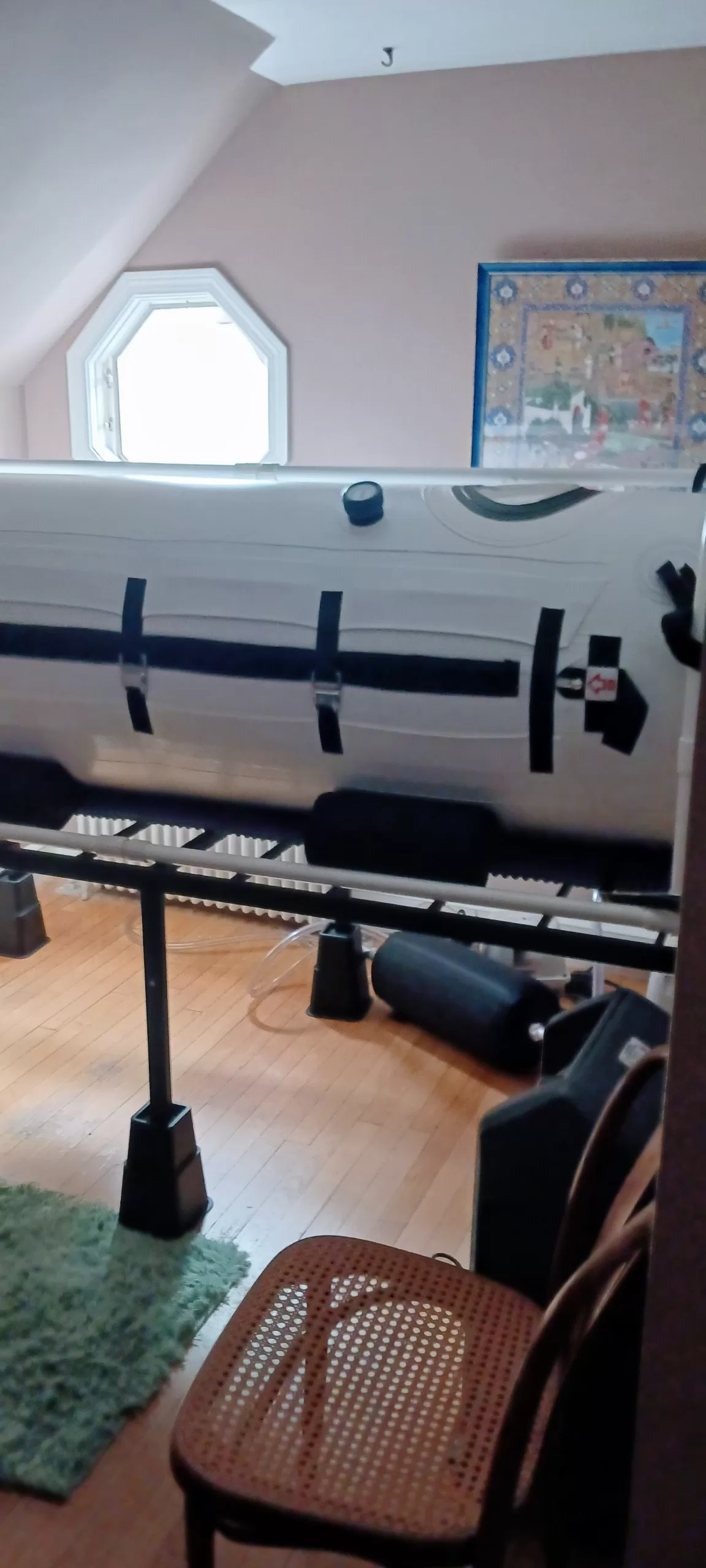 raised soft shell hyperbaric chamber
